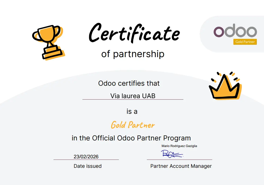 Via laurea Gold Partneriai